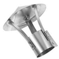 thumbnail image 1 of SKISUNO 1Pcs Bouchon de Cheminée Rond en Acier Inoxydable Argenté pour Cheminée 8.7X8.7X8.7in, 1 of 7