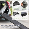 thumbnail image 3 of Rampa para perros para coche, rampa de escalera portátil plegable para mascotas con superficie de alfombra antideslizante, 3 of 5