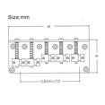 thumbnail image 4 of 5-saddle Bridge Set for 5 String Electric Bass Guitar Part Replacement Black, 4 of 5