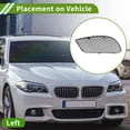 thumbnail image 3 of Cubierta de parrilla de luz antiniebla Unique Bargains No.2078850324 para Mercedes Benz E350 2014-2017, duradera, negra, frontal izquierdo, 3 of 7