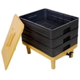 thumbnail image 5 of Furvclv 3-5 Layer Worm Compost Bin, 20-65L Worm Composter Kit With 1 Soil Meter, 1 Coconut Brick, 1 Spade, 1 Shelf, 1 Measuring Cup, 1 Non-woven Fabric For Beginners, 5 of 9