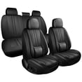 thumbnail image 2 of Car Seat Covers Full Set Fit for Honda Civic 2000-2026, Premium Faux Leather Seat Protectors with Lumbar Support, Breathable, Waterproof & Anti-Slip Full Wrapping Edge Seat Covers (Black, Full Set), 2 of 7