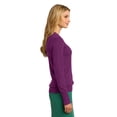 thumbnail image 3 of Port Authority Ladies V Neck Sweater-S (Deep Berry), 3 of 6