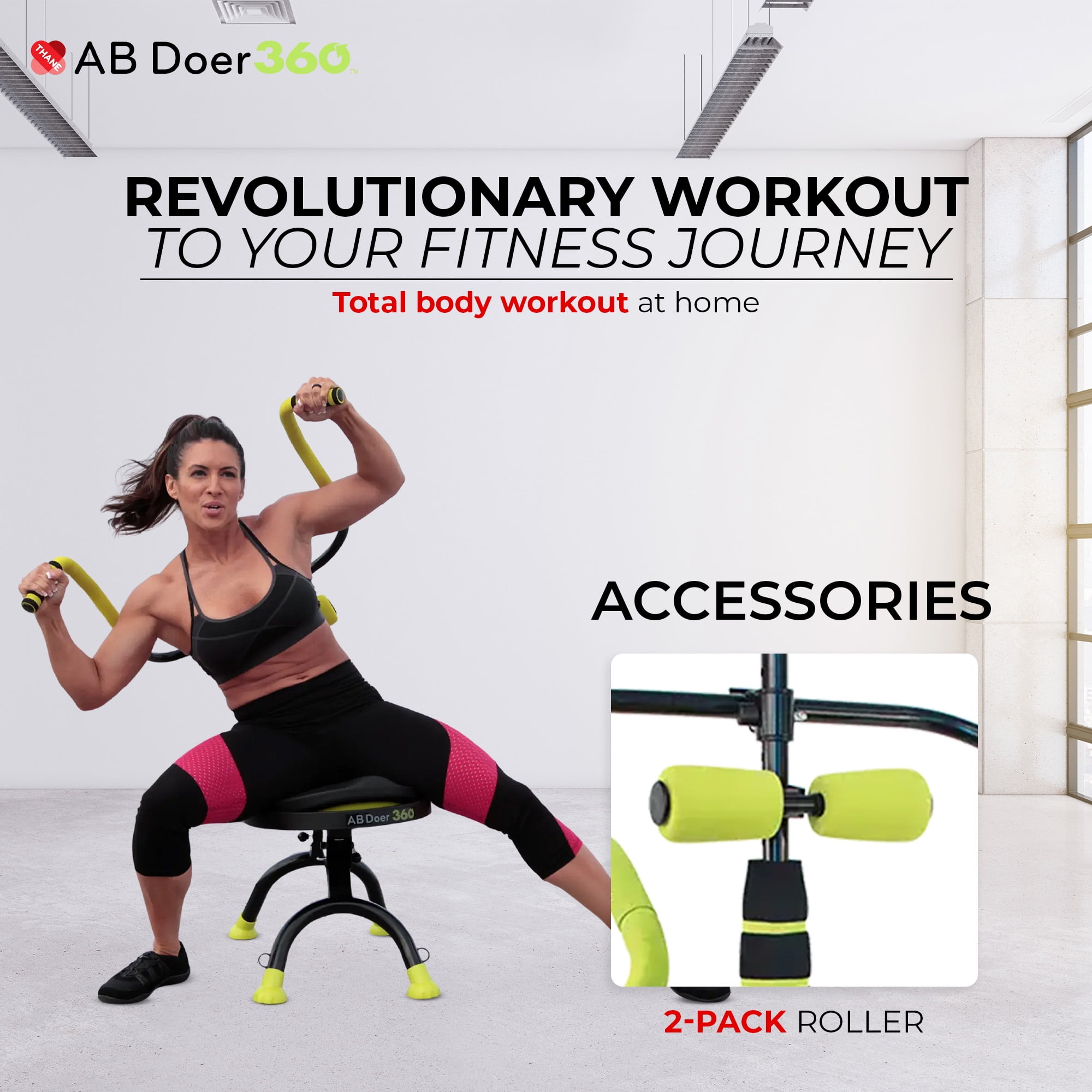 AB DOER 360 Ab Machine Exercise Equipment for Full Body