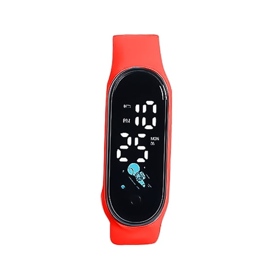Resicozy Training Watch for Women and Men 2026 Casual Trendy Vibrating Alarm Wristband Reminder Watch Red