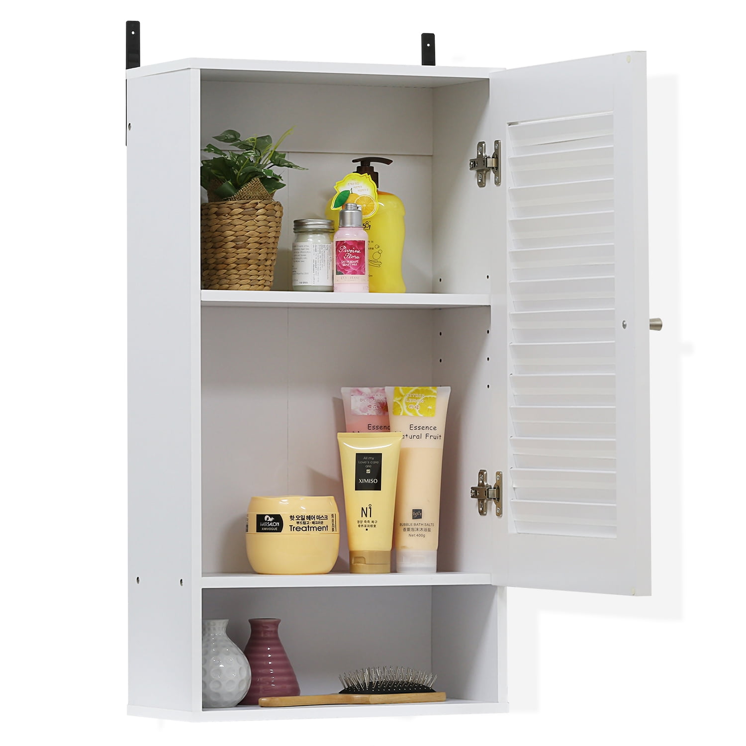 Photo 1 of Furinno 16072WH Indo Wide Wall Mounted Cabinet, White