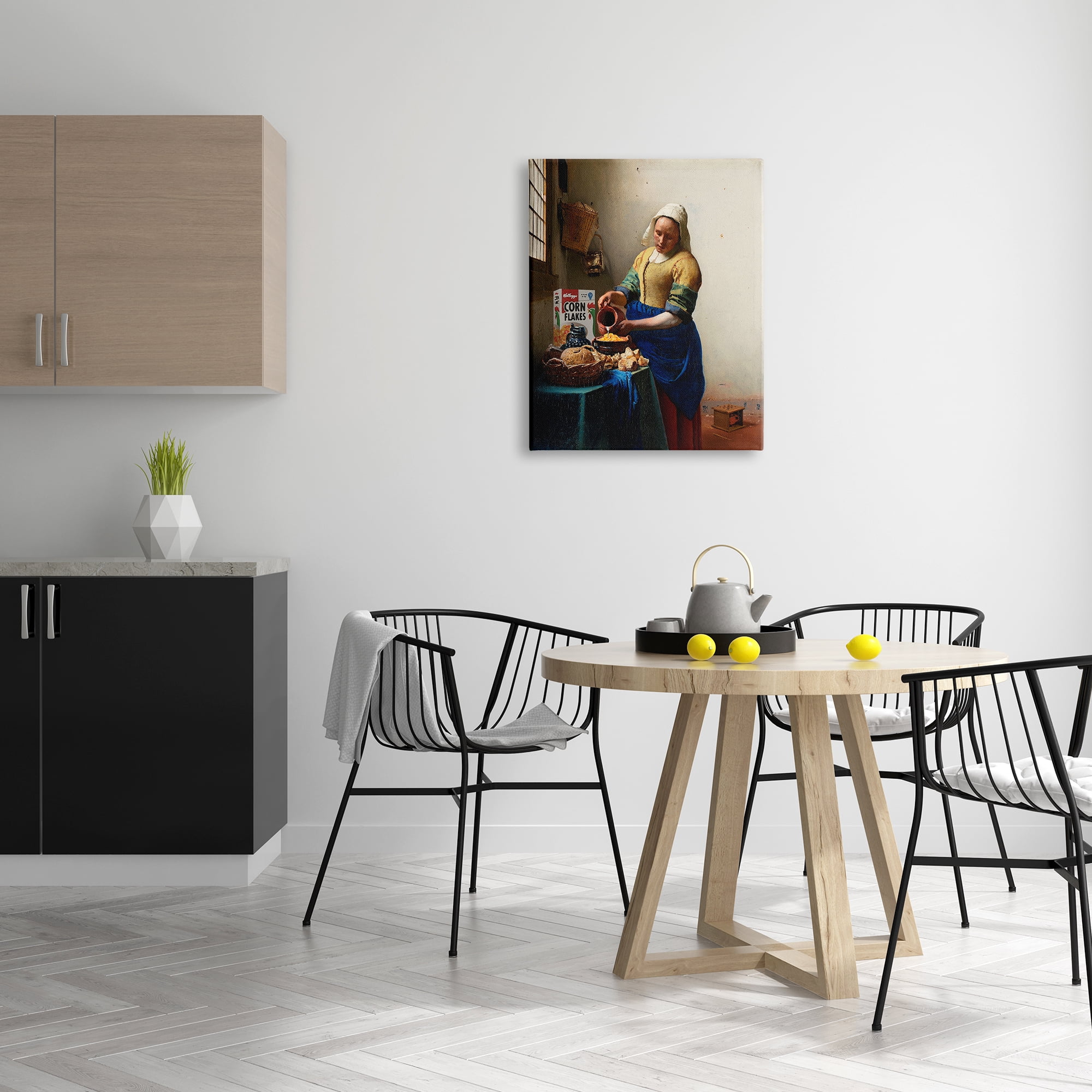Stupell Industries Funny Classic Painting Food & Beverage Painting Gallery Wrapped Canvas Print Wall Art, 24 x 30