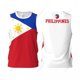 thumbnail image 3 of Camiseta deportiva de baloncesto para hombre con la bandera de Filipinas, camiseta multifunción para correr y fitness, sin mangas, con nombre personalizado exclusivo, 3 of 5
