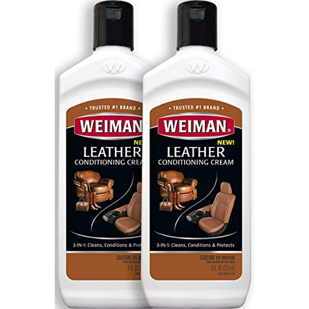 Weiman 3 in 1 Deep Leather Conditioner Cream (2 Pack) Restores