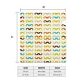 thumbnail image 4 of Yiaed Colorful Mustache Print Mailbox Covers, Magnetic Mailbox Cover, Mail Box Covers for Garden Outdoor Decor Box Covers-25.5x21 in, 4 of 8