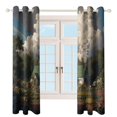thumbnail image 3 of Blackout Curtains Decor Fairy Tale Cabin Balloon for Bedroom Living Room Grommet Window Drapes 2 Panel Set, 3 of 5