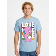 Care Bears, Men's & Big Men's Pride Graphic Tee, Love, Sizes S-3XL