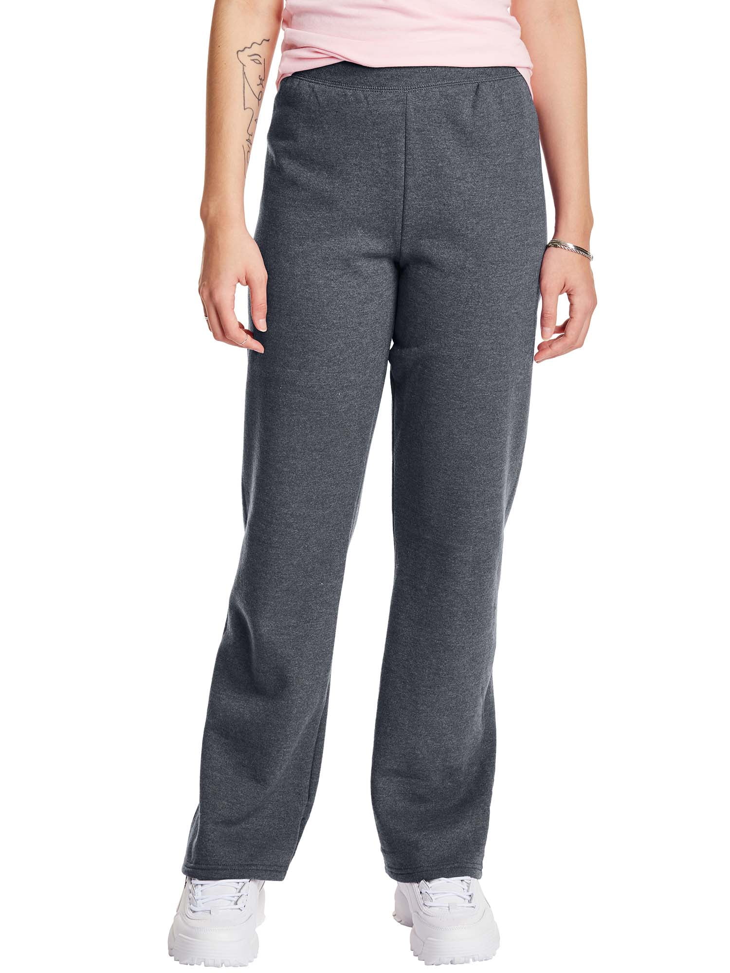 Hanes Women’s EcoSmart Open Bottom Leg Sweatpants