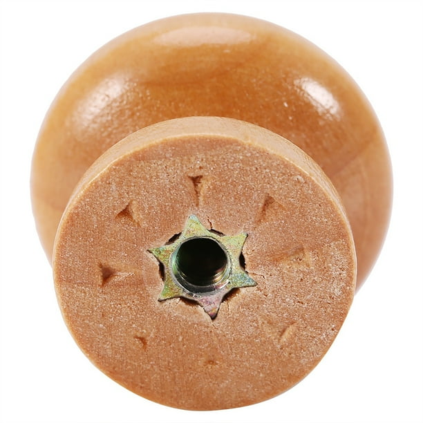 Wooden Drawer Knobs, Handle Mushroom Shape Wooden Knobs