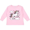thumbnail image 3 of Inktastic Magical Unicorn on Clouds Boys or Girls Long Sleeve Toddler T-Shirt, 3 of 5