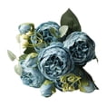thumbnail image 1 of Ramo de boda artificial, rosas artificiales, flores de , accesorios para fotos, flores artificiales para decoración de bodas, fiestas en el jardín Azul, 1 of 8