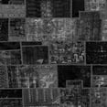 thumbnail image 1 of Ahgly Company Indoor Square Patchwork Gray Transitional Area Rugs, 6' Square, 1 of 4