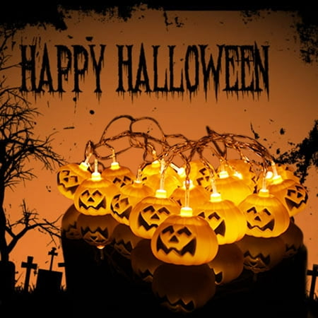 Halloween Party Ghost festival Pumpkin LED Battery lantern string Decoration