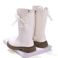 thumbnail image 5 of BXJX Girls Mid-Calf Boots, Side Zipper Fashion Fall Winter Non-Slip Kids Riding Boots White Size 12.5 Little Kids, 5 of 7