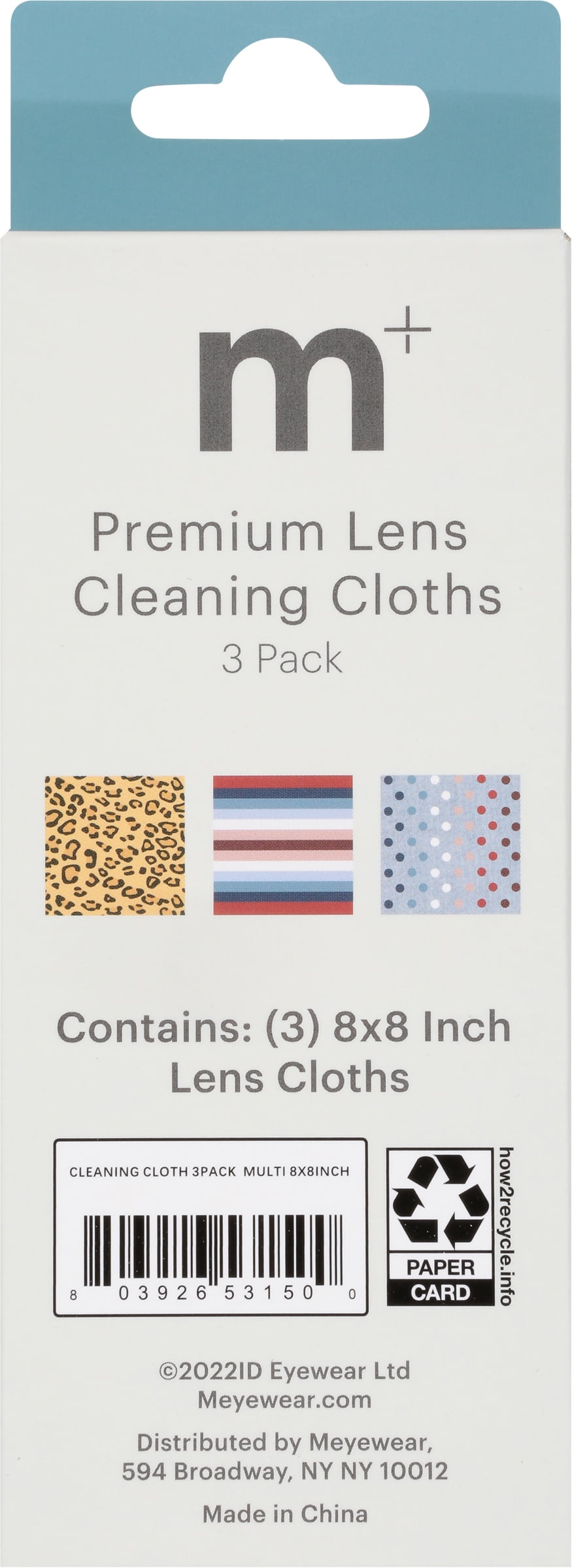 (2 pack) M+ Unisex Cleaning Cloth 3Pack for Eyewear Maintenance