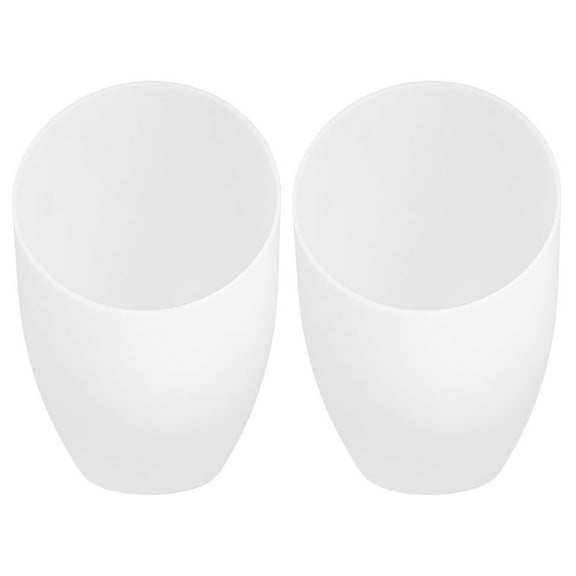 FELTECHELECTR lampshades for table lamp Lampshade White Plastic Easy Installation Indoor Use 2pcs