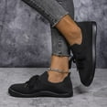 thumbnail image 6 of Dakaela Mesh Slip on Shoes Women Knit Lace up Low Top Sneakers Lightweight Casual Flat Walking Loafers, 6 of 8