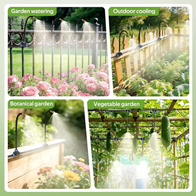 Kidsjoy 100 FT Drip Irrigation System Kit with Adjustable Nozzles photo 6