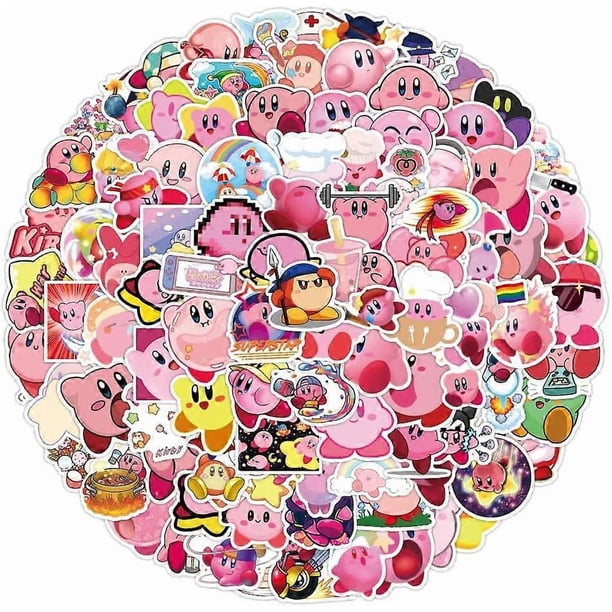 100 pcs cute pink stickers NES game stickers Vinyl waterproof stickers for kids teens adults laptops water bottles skateboard