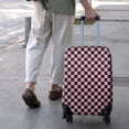 thumbnail image 3 of Black and Pink Checkerboard Pattern Luggage Cover Fashion Suitcase Cover Baggage Covers Fit 25-28 Inch Luggage (Go Travel), 3 of 5