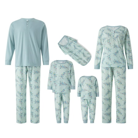 

Dewadbow Merry Christmas Family Matching Pajamas Sets Plaid Deer Print Holiday Xmas Pjs Sleepwear For Family