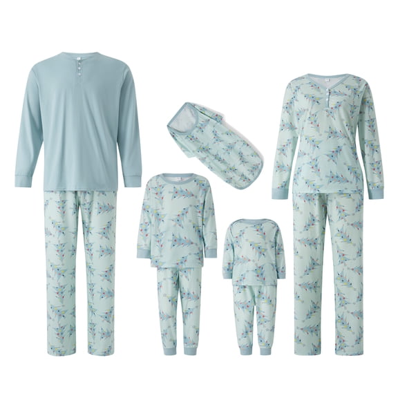 ZAXARRA Christmas Pajamas for Family Christmas Pjs Matching Sets Matching Outfits