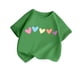 thumbnail image 1 of Blusas y camisas de manga corta con cuello redondo para niños pequeños, camisetas de moda con estampado de cuello redondo, blusa de manga corta para niña, 1 of 2