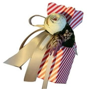 Panda Superstore 20 Piece Candy Favor European Style Wedding & Birthday Party Gift Box - Red Stripe