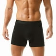 thumbnail image 2 of Men's Boxer Underwear U-shape Cotton Stylish Breathable Boxer Briefs(Black,5XL), 2 of 3