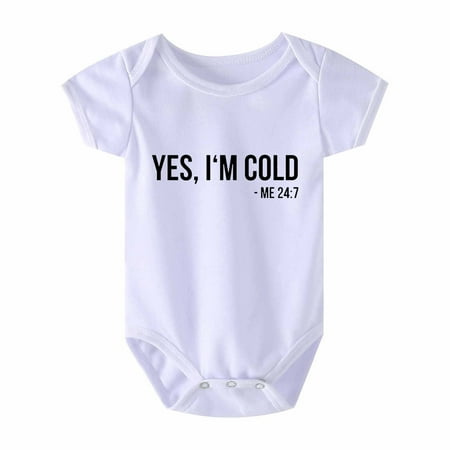

Fesfesfes Toddler Baby Girls Boys Short Sleeve Letter Print Bodysuit Jumpsuit Romper Clearance Under $10