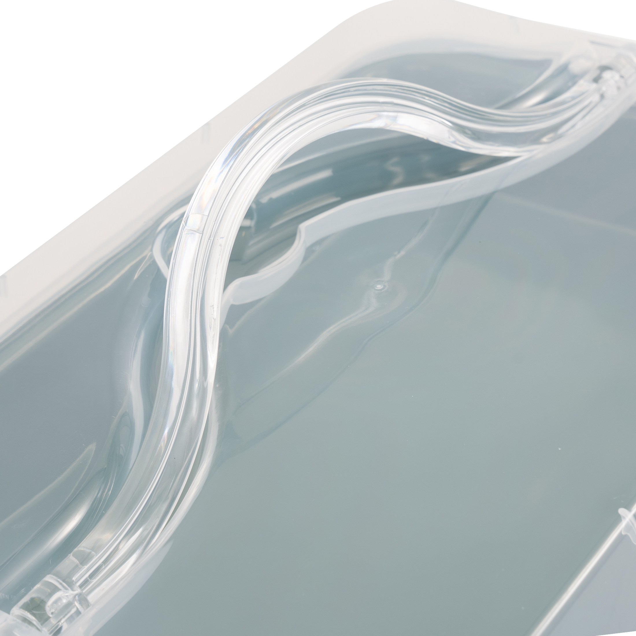 Holiday Time Bakeware Rectangular Cake Pan with Plastic Lid, Green, Handle, Non-Stick, Carbon Steel