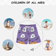 thumbnail image 6 of FORMRS Boys Swim Trunks Quick Dry Mesh Liner Boardshorts Sizes XS-XL, Halloween Ghosts Purple, 6 of 7