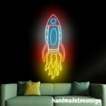 thumbnail image 4 of Handmadetneonsign Rocket Neon Sign, Spaceship Led Light, Christmas Decor, Best Gifts, Kids Room Light 69358, 4 of 5