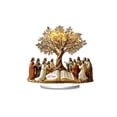 thumbnail image 2 of Acrylic Desktop Ornament - Double-Sided Academic Exchange Scene Under Tree for Office & Home Decor, 2 of 8