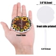 thumbnail image 2 of FMSHPON Spring Sunflowers Wooden Grain and Black and White Plaid Set of 6 Car Coaster for Drinks, Absorbent Ceramic Stone Coasters Cup Mat with Cork Base for Home Kitchen Room Coffee Table Bar Decor, 2 of 5