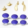 thumbnail image 1 of Metal Joystick Caps & Back Button Kit Compatible with PS5 Edge Controller - Mushroom Head Thumb Stick Cover, 3D Rocker Paddle, 1 of 6