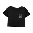 thumbnail image 3 of Camiseta corta informal Salvador de verano con Cuello Redondo para mujer S, 3 of 7