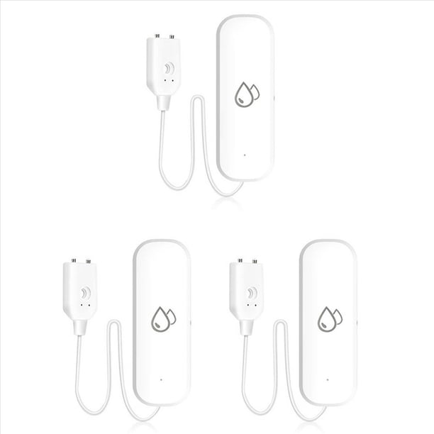 3X Tuya WIFI Sensor de Agua Alarma Detector de Fugas de Agua Alerta de Inundación Desbordamiento de Alarma de Seguridad Funciona