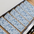 thumbnail image 3 of Haze Blue Starfish Stair Treads Non Slip for Steps Coastal Summer Ocean Beach Nautical Modern 15 Pcs Reusable Adhesive Stair Runner Mats for Dogs Elders Carpet Treads Rugs for Staircase 8x30 In, 3 of 9