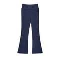 thumbnail image 5 of BIG ELEPHANT Girls Flare Leggings High Waisted Bootcut Yoga Dance Flared Trousers 3 Packs, 5 of 12