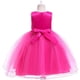 thumbnail image 5 of Vestido de niña Vestido de niña de flores Falda de niña de flores Vestido de malla abullonada Vestido de encaje con lazo Vestidos de bebé, 5 of 6