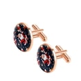 thumbnail image 2 of Santa Claus Men's Shirt Cufflink Ideal for Formal Attire Made of Stainless Steel for Special Occasions, 2 of 6