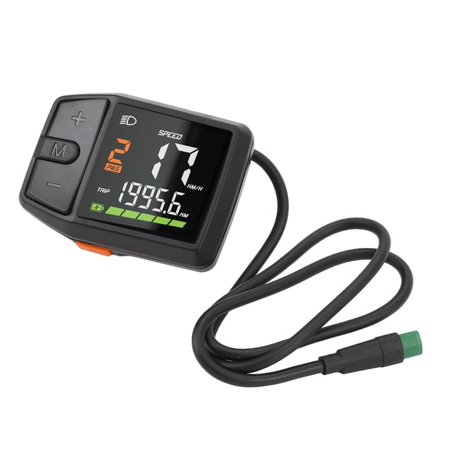 Bike Display Meter Control Panel, Electric Bike LED Display Meter Easy To Read for M200 M300 M400 M420 M500 Mid Drive Motor
