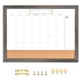 TORASO Whiteboard Calendar & Corkboard, 13" x 17" Combination Dry Erase