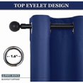 thumbnail image 3 of Window Decoration Curtain - Thermal Insulated Blackout Curtains with Heavy Duty Solid Eyelets for Heavy Fallen Baby Living Room, 132 cm Width by 158 H, 3 of 5